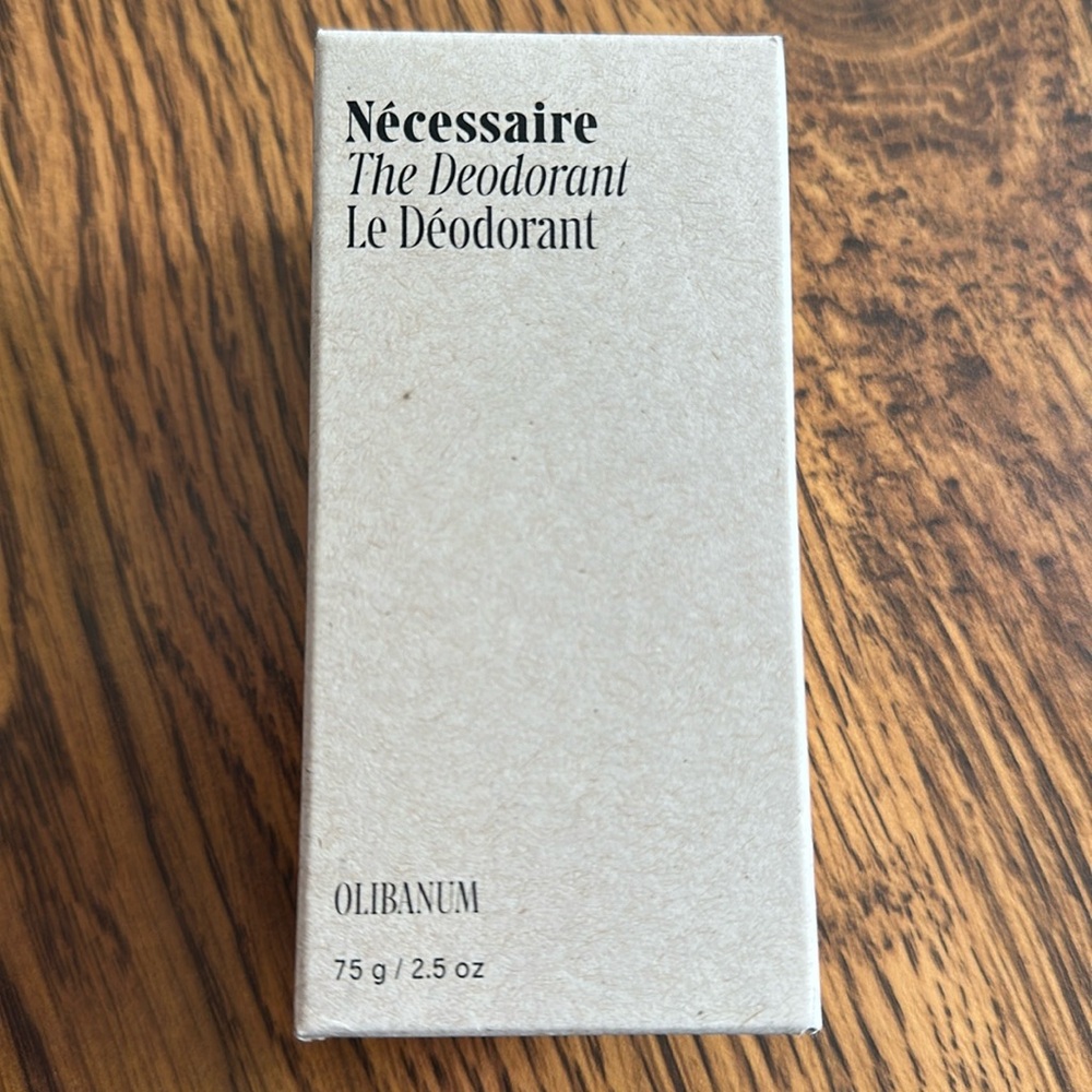 Necessaire Deodorant brand new in box in Olibanum scent